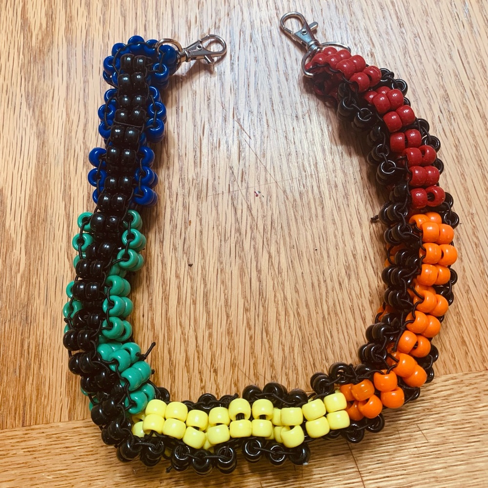 Rainbow Kandi Belt Chain